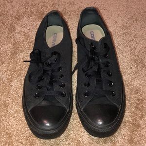 converse all black sneakers